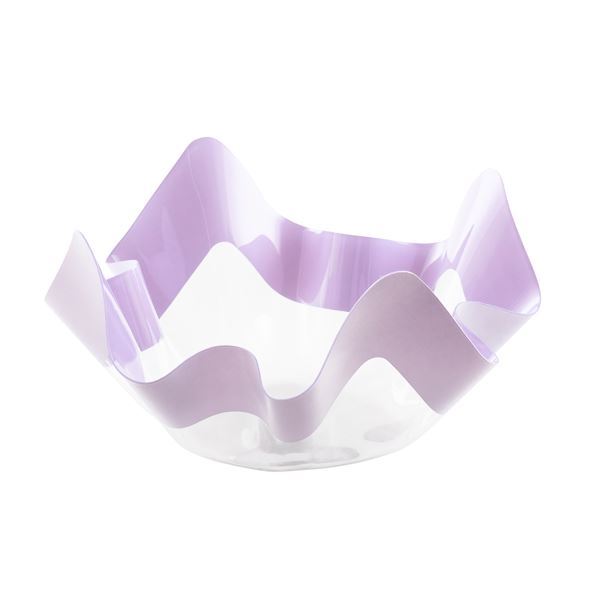 Imagen de Bol Pañuelo Borde Lila Perlado (22.5 cm x 12cm)