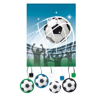 Imagen de Piñata Fútbol Gol cartón pequeña 27cm x 21cm (1 unidad)