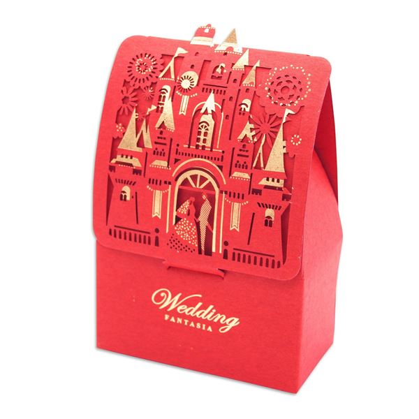 Imagen de Caja Regalo Boda Especial roja Cartón 