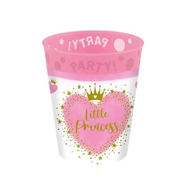Imagen de Vaso Little Princess Plástico Duro Reusable 250ml (1 unidad)