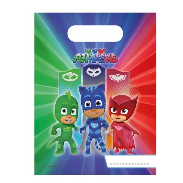Imagens de Bolsa Chuches de PJ Masks plástico (6 unidades)