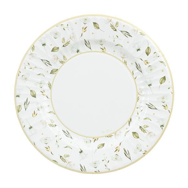 Picture of Platos Danza de las Flores cartón 27cm (8 unidades)