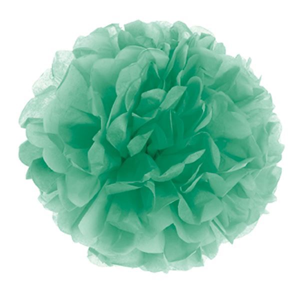 Picture of Pompón Verde Menta papel 30cm (1ud)