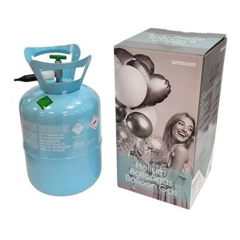 Imagen de Bombona de Helio botella Desechable para 30 Globos de 23cm