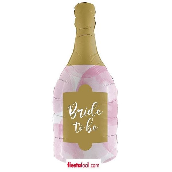 Picture of Globo Botella Champán Bride to Be Foil Despedida (89cm)