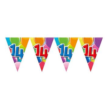 Imagen de Banderín 14 Años Cumple plástico (10m)