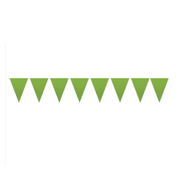 Imagens de Banderín Verde Claro plástico 30cm x 20cm (25m)