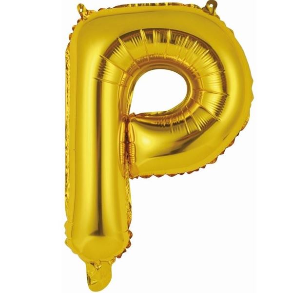 Picture of Globo Letra P Dorada Mini