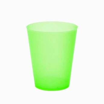Imagen de Vasos Cubata Ancho Verde Neón Reutilizable 480cc (4 unidades)
