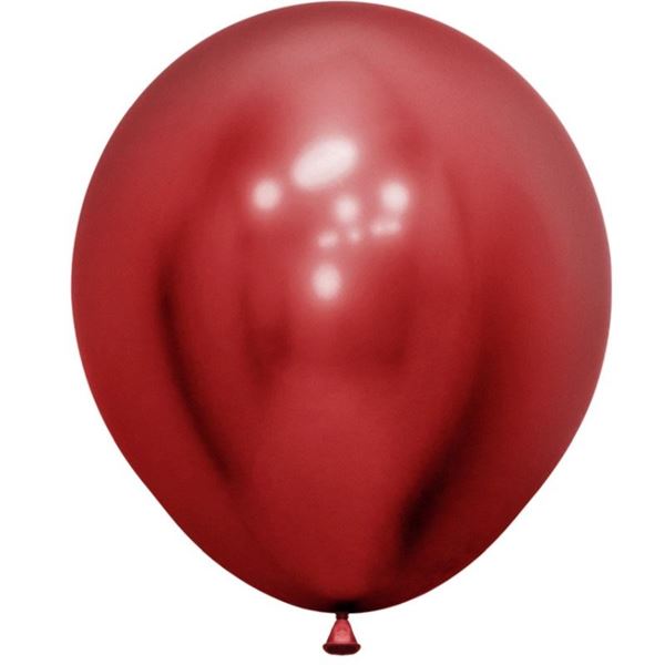 Imagen de Globos Réflex Cristal Rojos 45cm Sempertex R18-915-15 (15)