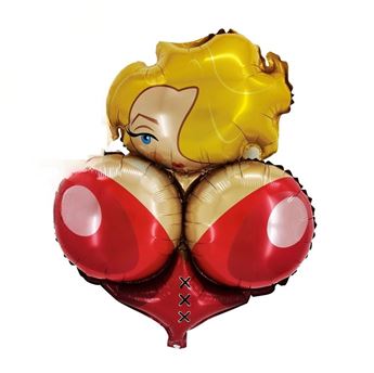 Imagen de Globo Pechos Chica Rubia Foil Despedida (80cm)