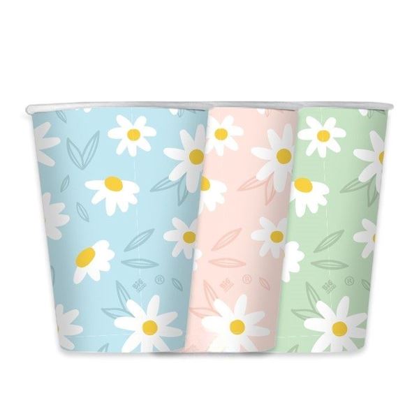 Imagen de Vasos Daisy Margaritas Mix cartón (6 unidades)