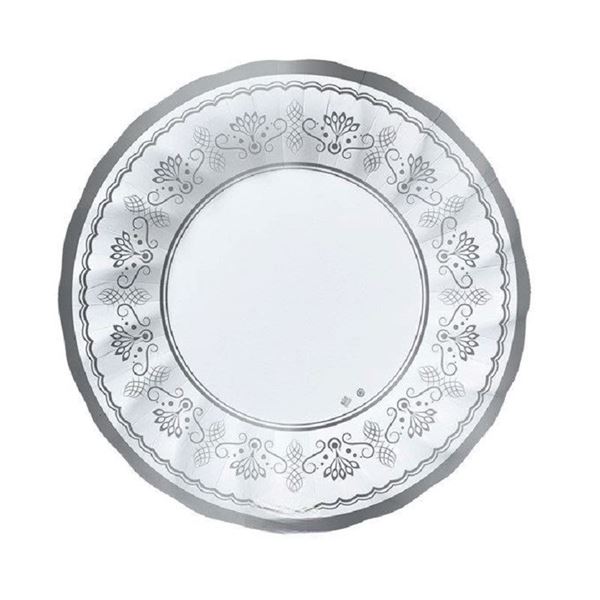 Imagen de Platos Hondos Royal Silver cartón 24cm (6 unidades)