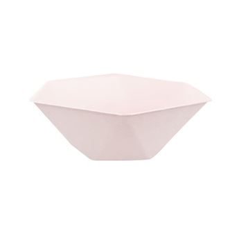 Imagen de Bol Rosa Pastel Hexagonal Vert Decor 15cm x 13cm (6 unidades)