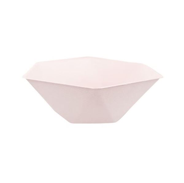 Picture of Bol Rosa Pastel Hexagonal Vert Decor 15cm x 13cm (6 unidades)