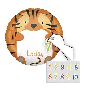 Imagen de Globo Personalizable Zoo Cumpleaños (45cm)