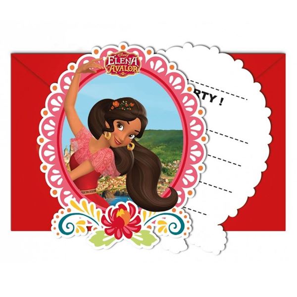 Imagen de Invitaciones de Elena de Avalor (6 unidades)