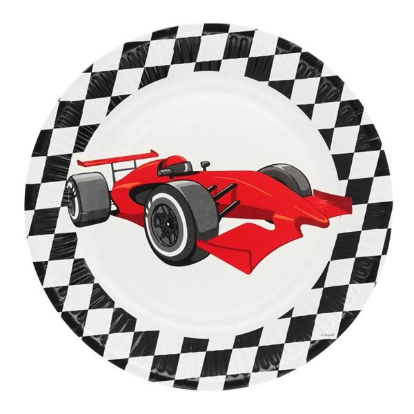 Picture of Platos de Carreras Racing Coche cartón 23cm (10 unidades)
