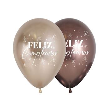 Imagen de Globos Cumpleaños Réflex Champagne y Trufa (12)