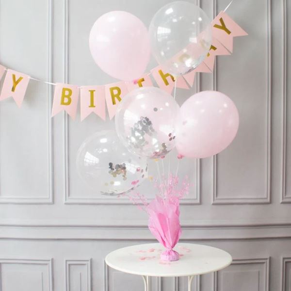 Imagens de Centro de Mesa Rosa Claro para Globos (72cm)