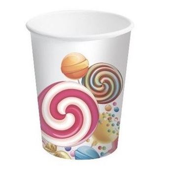 Imagen de Vasos Candy Dulce cartón (8 uds.)