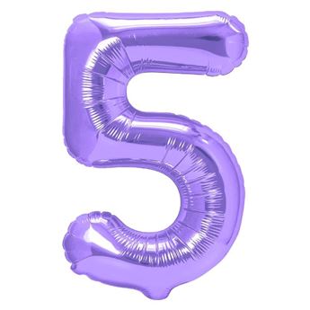 Imagen de Globo Número 5 Violeta Gigante (90cm)