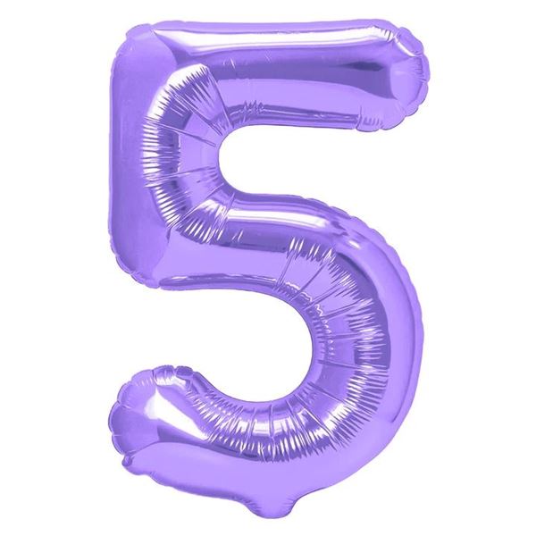 Picture of Globo Número 5 Violeta Gigante (90cm)