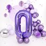 Imagen de Globo Número 0 Violeta Gigante (90cm) 