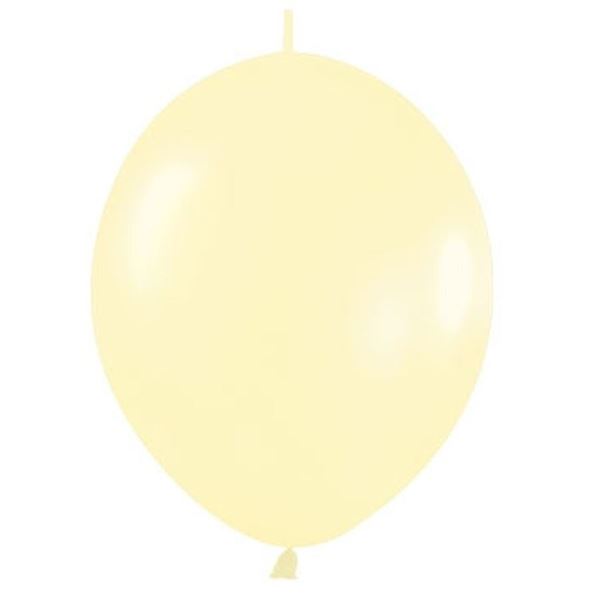 Picture of Globos Amarillo Satín 15cm Cadena Sempertex LOL6-420 (50)