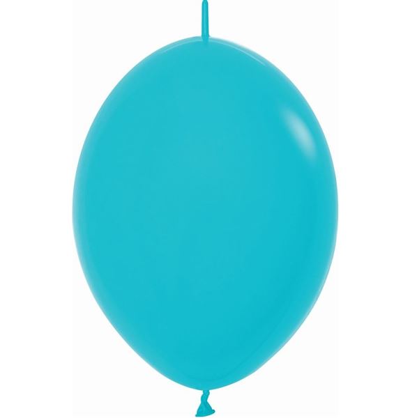 Imagen de Globos Azul Caribe Fashion Sólido 15cm Cadena Sempertex LOL6-038 (50)