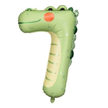 Imagen de Globo Número 7 Cocodrilo Grande (73cm)