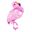 Imagens de Globo Flamenco Rosa (68cm x 85cm)