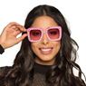Imagens de Gafas Oversize con Brillantes Rosa y Negro