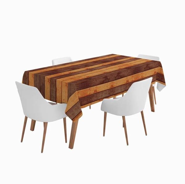 Imagen de Mantel Impermeable Efecto Madera (1.2m x 1.8m)