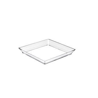Imagen de Bandeja Mini Transparentes Plástico Reutilizables 13cm (12 unidades)