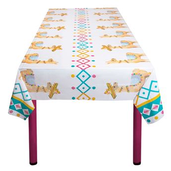 Imagen de Mantel Llama Fiesta plástico (130cm x 180cm)