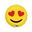 Picture of Globo Emoji Amor Foil (45cm)