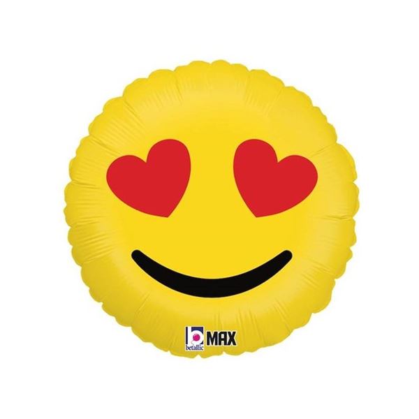 Picture of Globo Emoji Amor Foil (45cm)