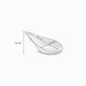 Imagen de Cucharas Catering Lágrima Transparente Reutilizable Finger Food 10,1 x 5cm (8 unidades)