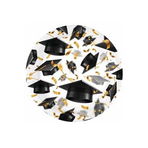 Picture of Platos Graduación cartón 18cm (8 unidades)