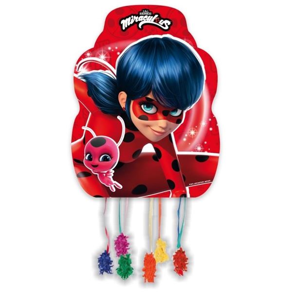Imagens de Piñata Ladybug cartón 46cm x 33cm