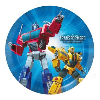 Imagen de Platos Transformers EarthSpark cartón 18cm (8uds)