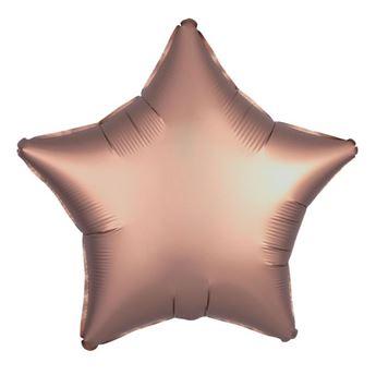 Imagen de Globo Estrella Rosa Dorada Metal (48cm)