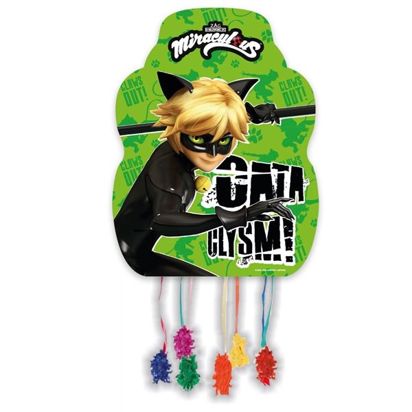 Picture of Piñata Ladybug Cat Noir cartón 46cm x 33cm