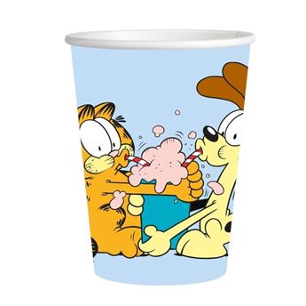 Imagens de Vasos Garfield cartón (8 unidades)