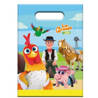 Imagen de Bolsas Chuches La Granja de Zenón plástico (6 unidades)