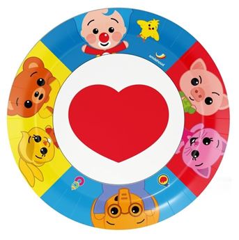 Imagen de Platos Payaso Plim Plim cartón 23cm (8 unidades)