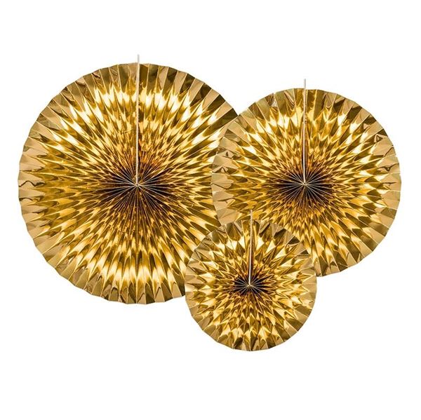 Picture of Rosetones Dorados Decorativos (3 unidades)