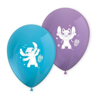 Imagen de Globos Stitch Disney Látex (8 unidades)