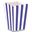 Picture of Caja Palomitas con Rayas Moradas 12cm